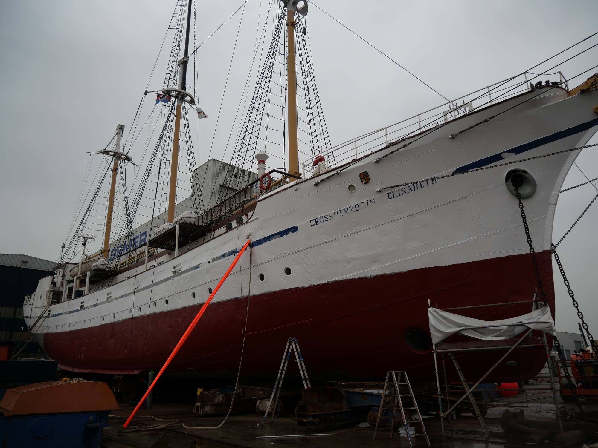 Foto der Großherzogin Elisabeth im Trockendock von Volker Schwolow.